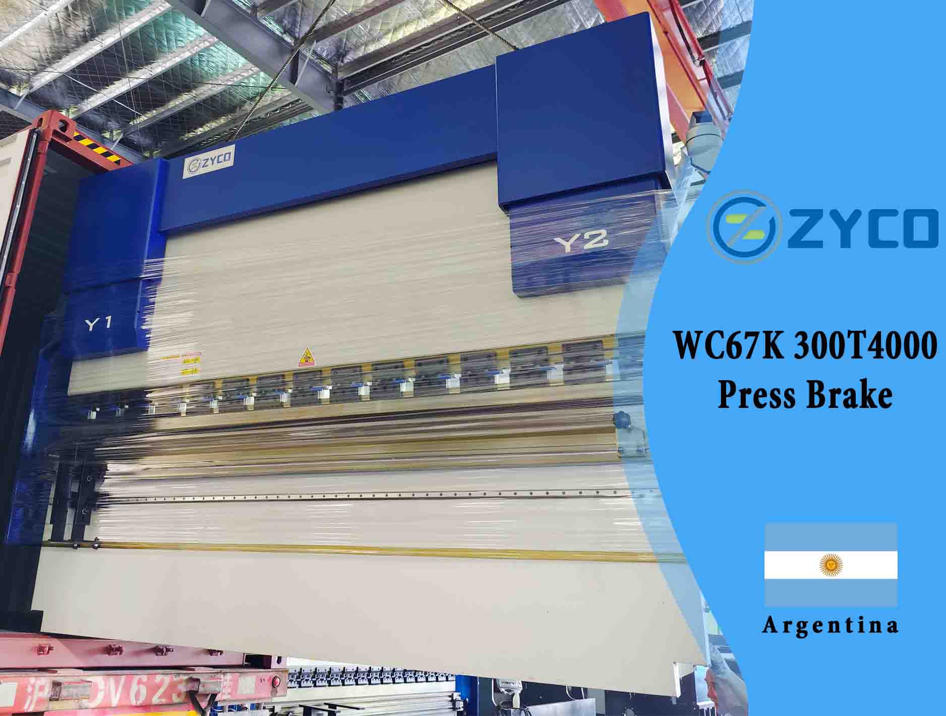 Argentina-WC67K 300T4000 automatic cnc Press Brake
