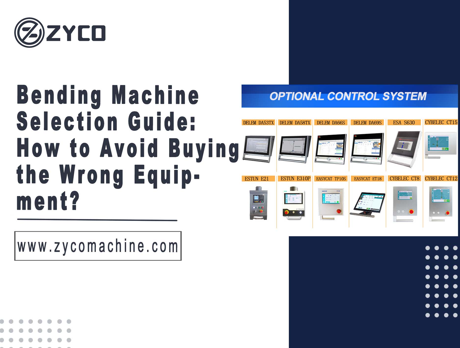 Bending Machine Selection Guide: How to Avoid Buying the Wrong Equipment?