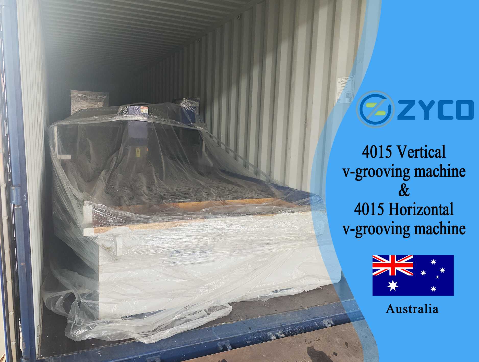 Australia-4015 auto sheet metal Vertical &Horizontal v-grooving machine