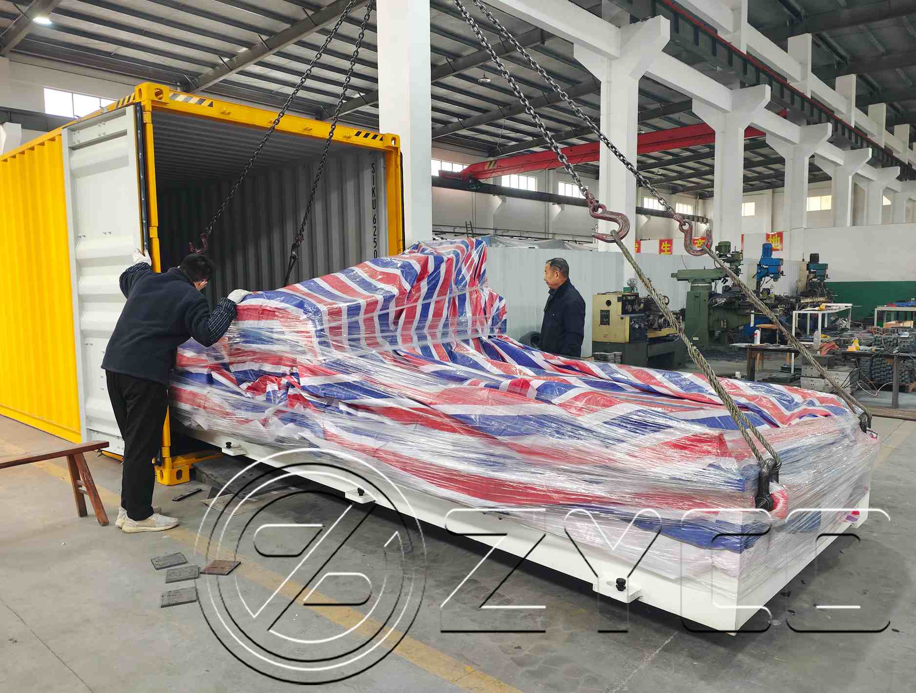 Iron plate grooving machine