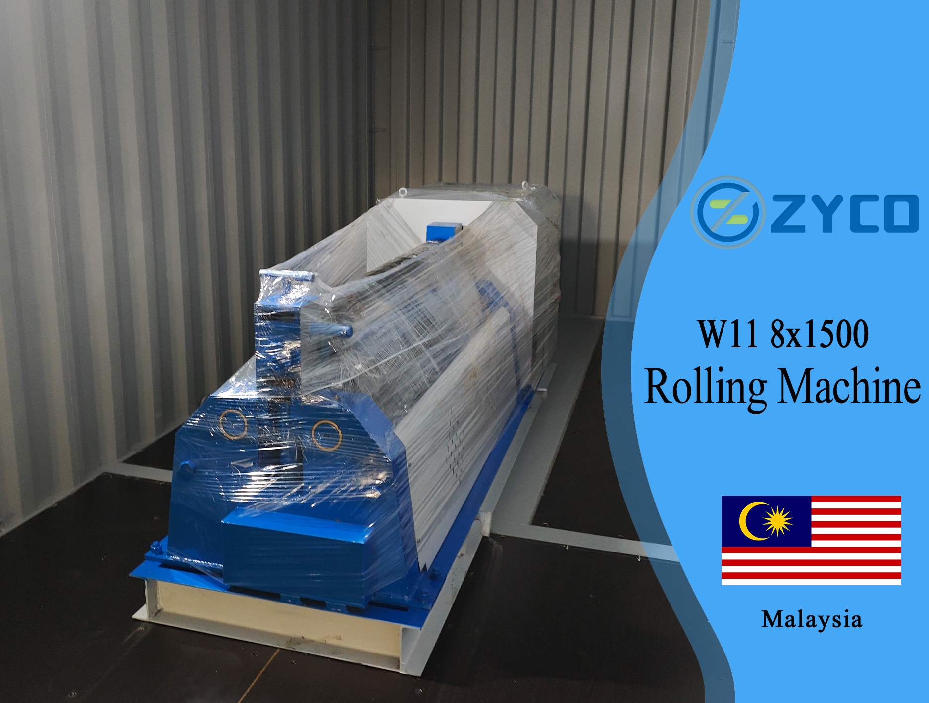 Malaysia-CNC 3-roll plate rolling machine