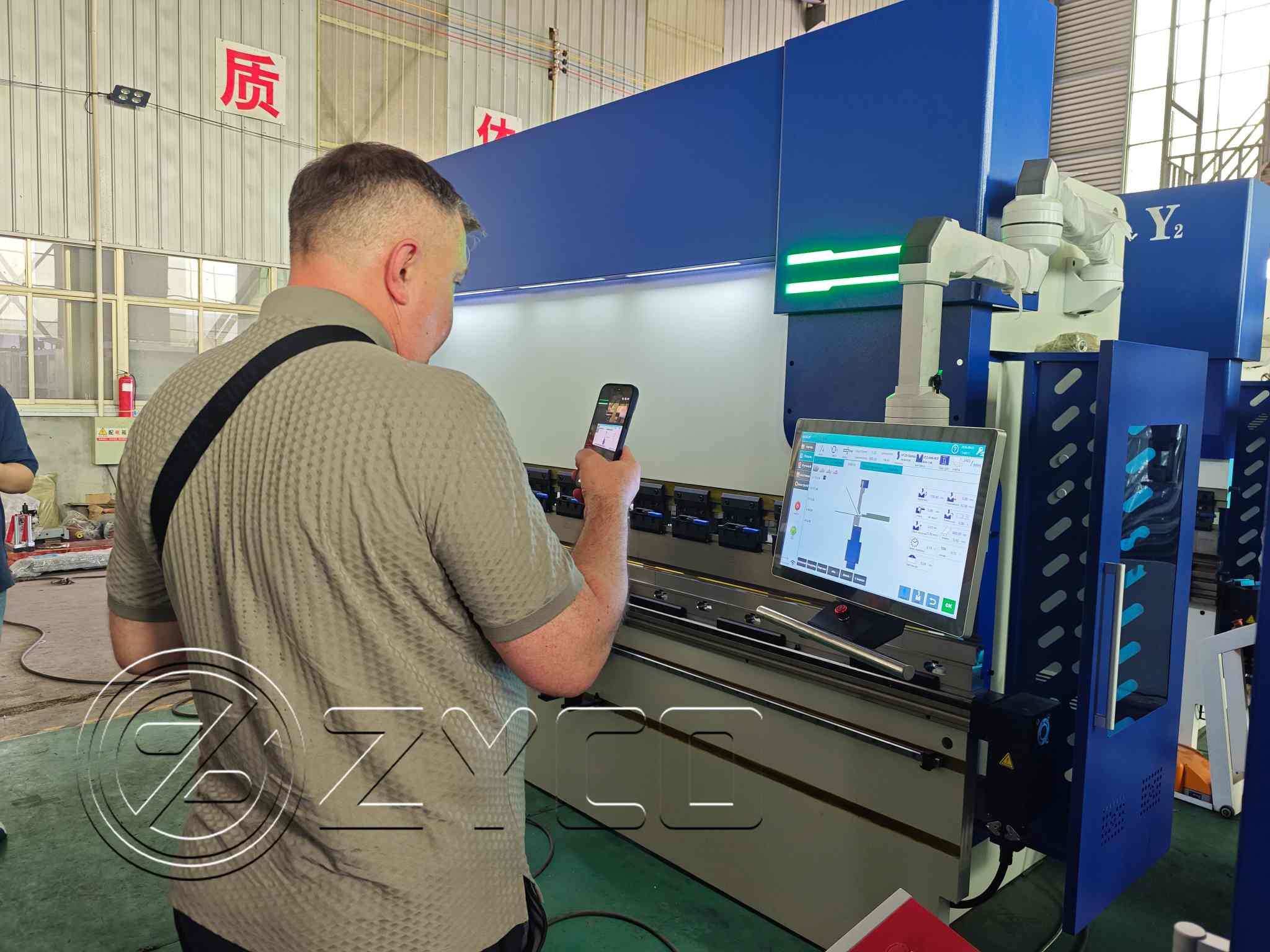 Copper plate pure electric press brake