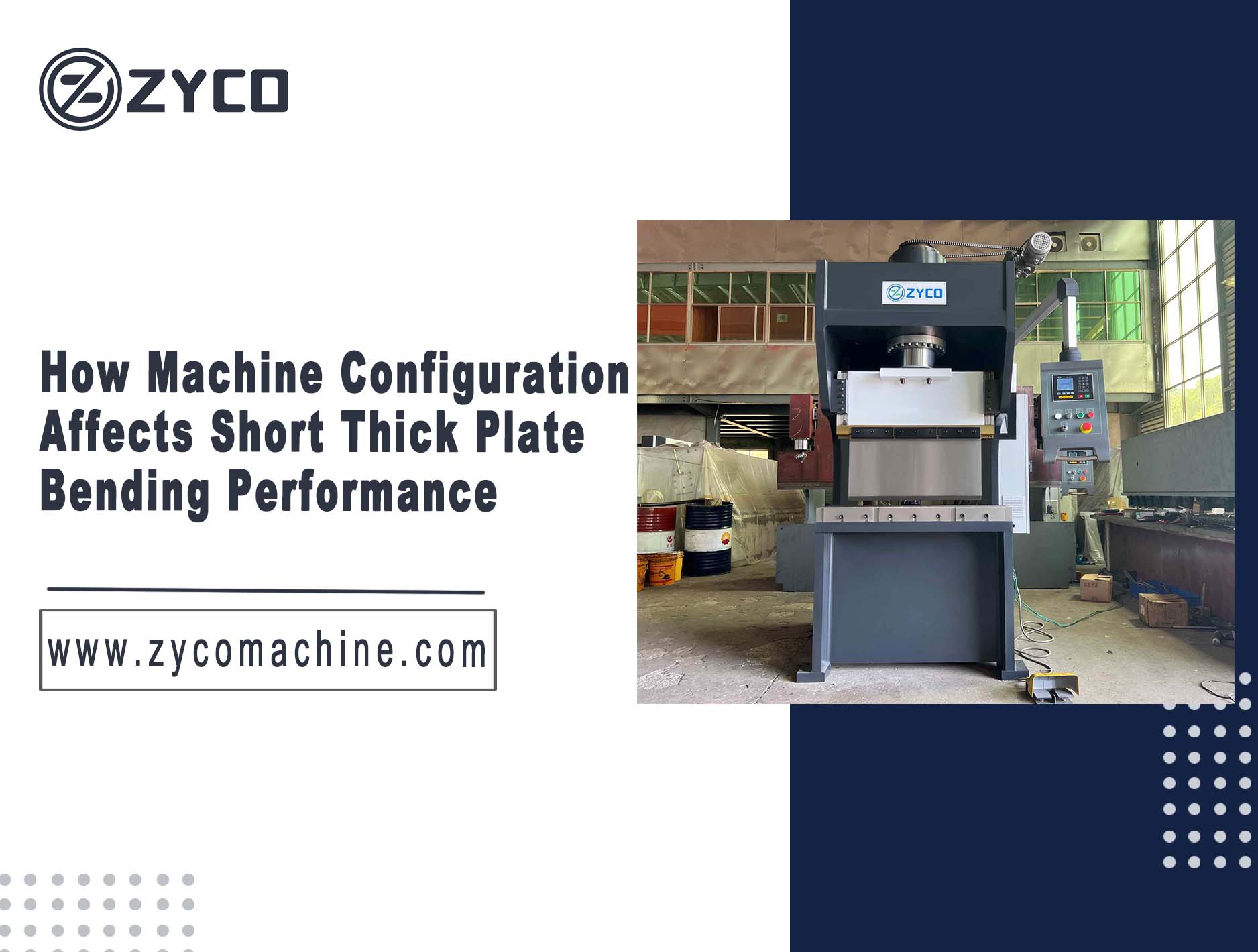 How Machine Configuration Affects Short Thick Plate Bending Performance